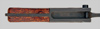 Thumbnail image of Czechoslovakia VZ-58 knife bayonet with lower crossguard extension and extended tang.