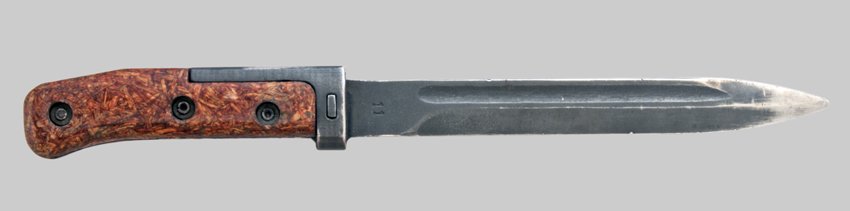 Image of Czechoslovak VZ-58 bayonet with Short-Tang Three-Rivet No Lower Crosspiece
