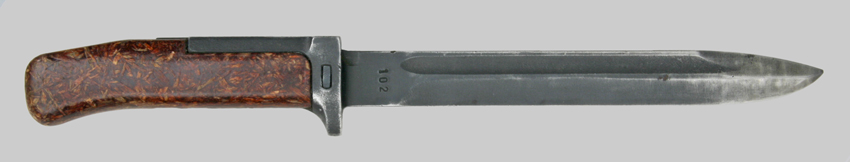 Image of Czechoslovak VZ-58 bayonet with Short-Tang No-Rivet Lower Crosspiece Extension 