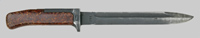 Thumbnail image of Czechoslovakia VZ-58 knife bayonet with lower crossguard extension.