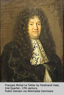 Portrait of François Michel Le Tellier by Ferdinand Voet, 