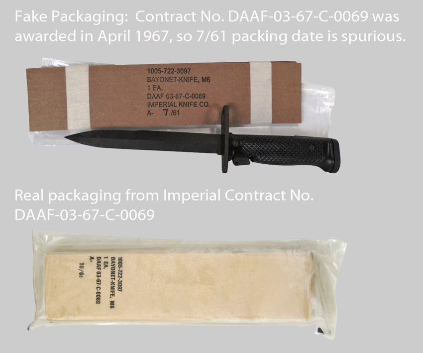 Image of M6 Bayonet in Fake Imperial Packaging.