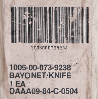 Image of Imperial M7 contract DAAA09-85-C-0504 package label.