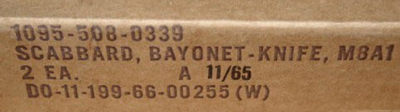 Image of Pennsylvania Working Home M8A1 Contract DO-11-199-66-00255 Label.