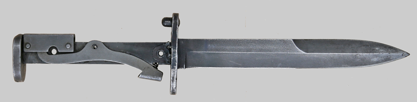 Image of U.S. M5 bayonet without grips to illustrate its stamped construction.