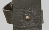 Thumbnail image of unusual Belgian FN M1949 green leather belt frog.