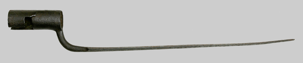 Image of long shank Dutch/Liege socket bayonet.