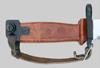 Thumbnail image of Bulgarian orange AKM Type II knife bayonet.