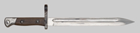 Thumbnail image of nickel-plated Chilean M1895 parade bayonet.
