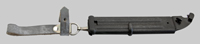 Thumbnail image of East German black AKM Type II knife bayonet.