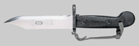 Thumbnail image of East German AKM Type I knife bayonet.
