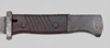 Thumbnail image of German M1884/98 Third Pattern knife bayonet with riveted grips.