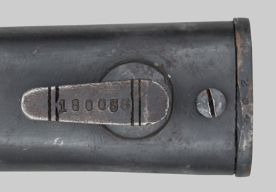 Image of German S 109(j) bayonet (captured Yugoslavian M1924 bayonet).