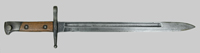 Thumbnail image of Italian M1891 knife bayonet with steel scabbard.