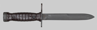 Thumbnail image of Italian BM59/AR70 knife bayonet.