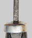 Thumbnail image of Italian M1 bayonet with leather scabbard.