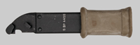 Thumbnail image of Romanian AKM Type I knife bayonet.