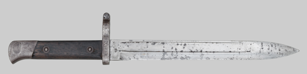 Image of Siamese Type 33 (1890) Bayonet used with the M1888 Mannlicher rifle.