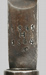Thumbnail image of close up view of Swedish Model 1860 bayonet ricasso markings