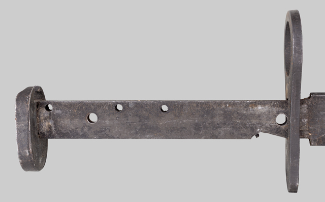 Image of commercial knife assembled from Milpar bayonet parts.