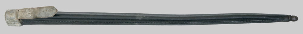 Image of Belgian scabbard used with uruguayan M1871 Mauser socket bayonet